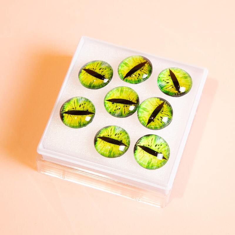 

4pairs Eyes Shape Stud Earrings, Multicolor