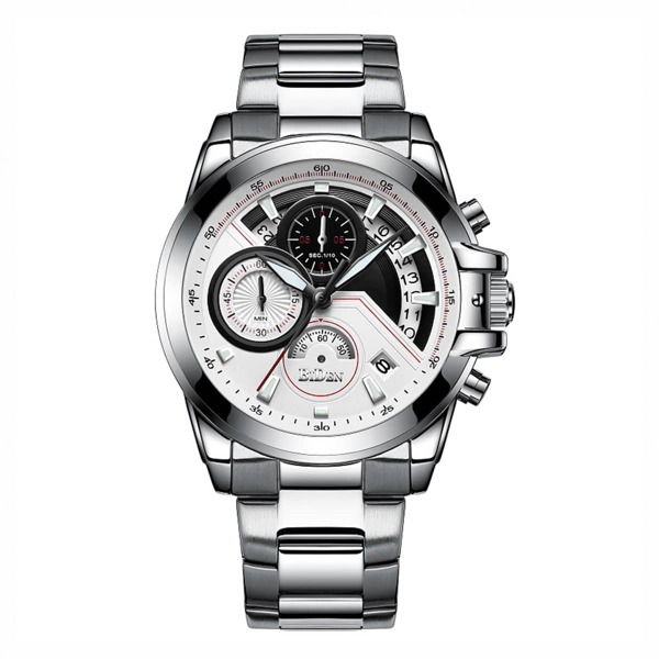 

Men Triple Dial Date Quartz Watch With Strap Remover