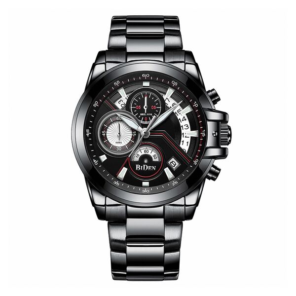 

Men Triple Dial Date Quartz Watch With Strap Remover