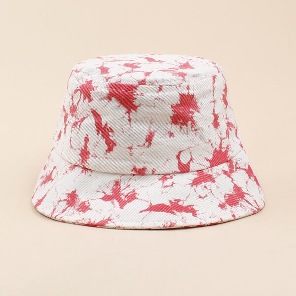 

Tie Dye Pattern Bucket Hat, Watermelon pink