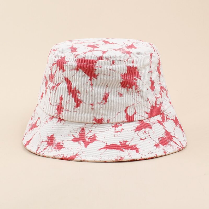 

Tie Dye Pattern Bucket Hat, Watermelon pink