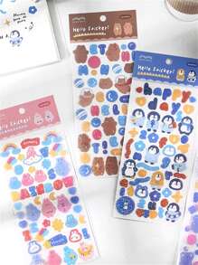 1pc Cartoon Graphic Random Sticker - Multicolor - View 1