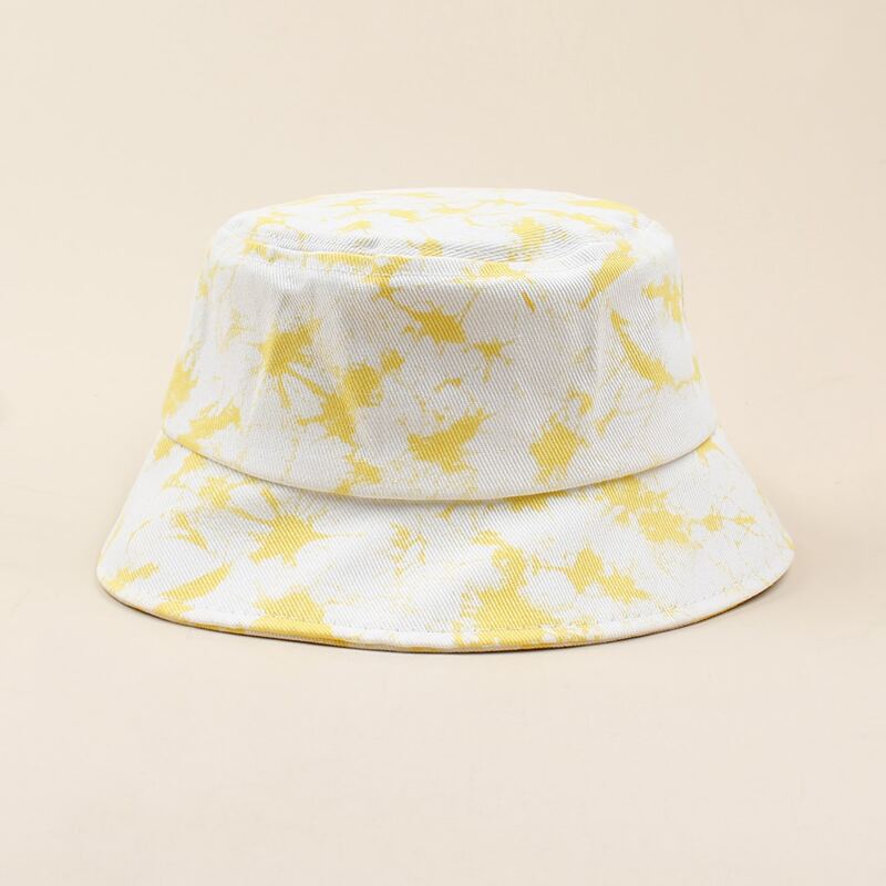 

Tie Dye Pattern Bucket Hat, Yellow