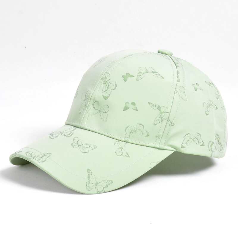 

Butterfly Pattern Baseball Cap, Green