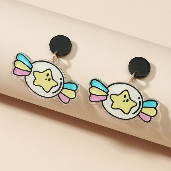 

Girls Candy Charm Drop Earrings, Multicolor