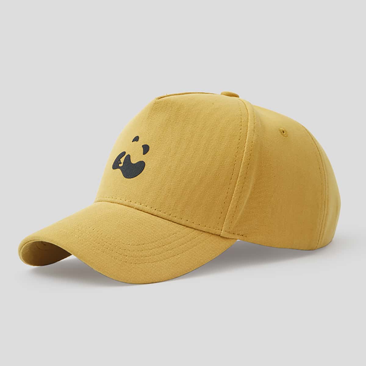 

Panda Graphic Baseball Cap, Yellow