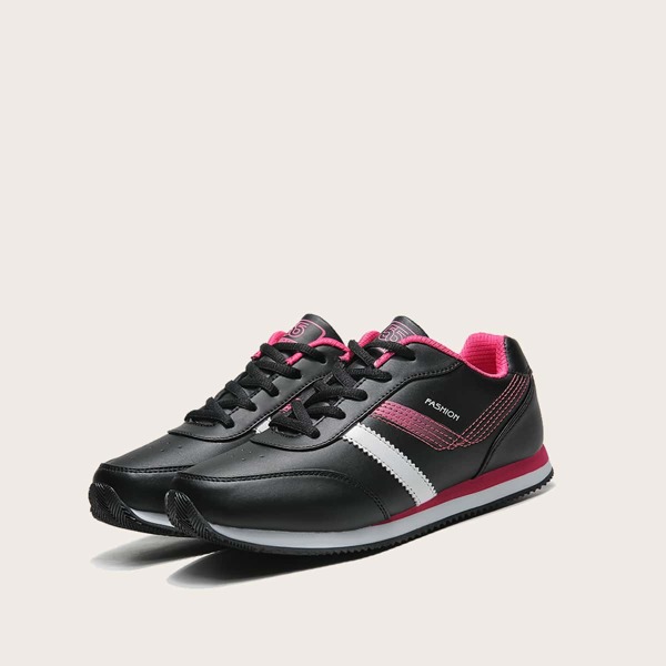 

Lace-up Front Sneakers, Black