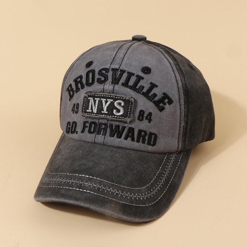 

Guys Letter Embroidery Baseball Cap, Dark grey