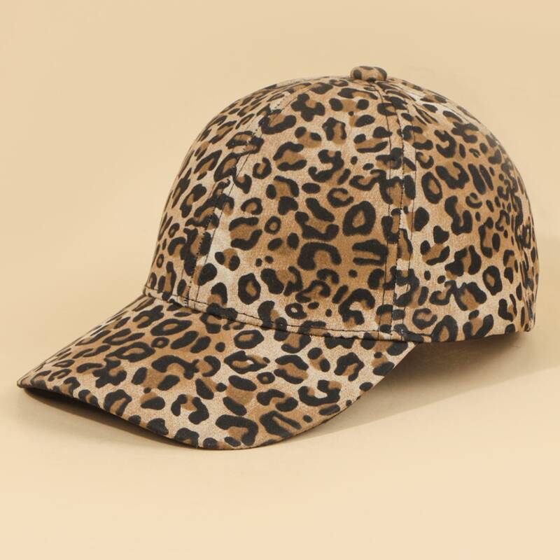 

Leopard Print Baseball Cap, Multicolor