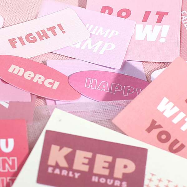 

45pcs Letter Graphic Random Sticker, Multicolor