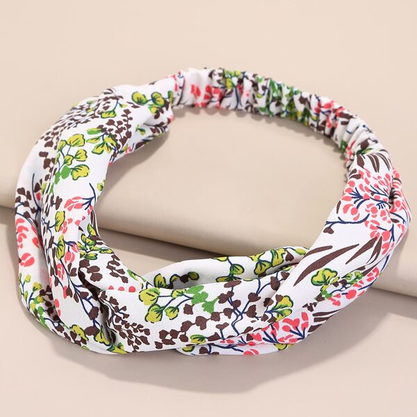 

Flower Print Hair Band, Multicolor