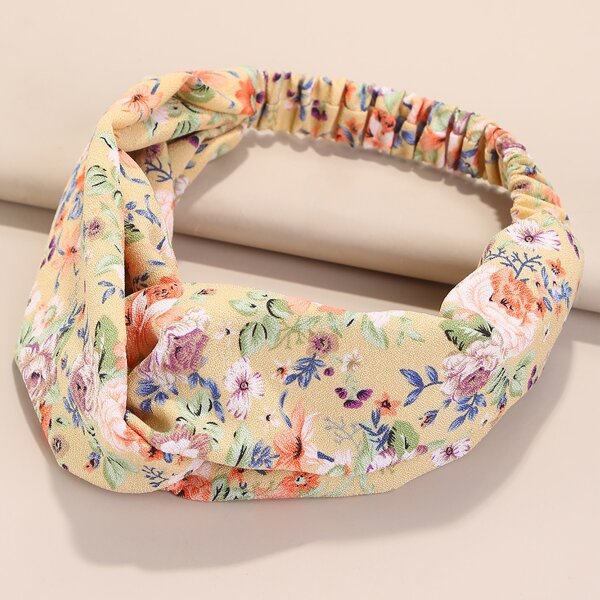

Flower Print Hair Band, Multicolor