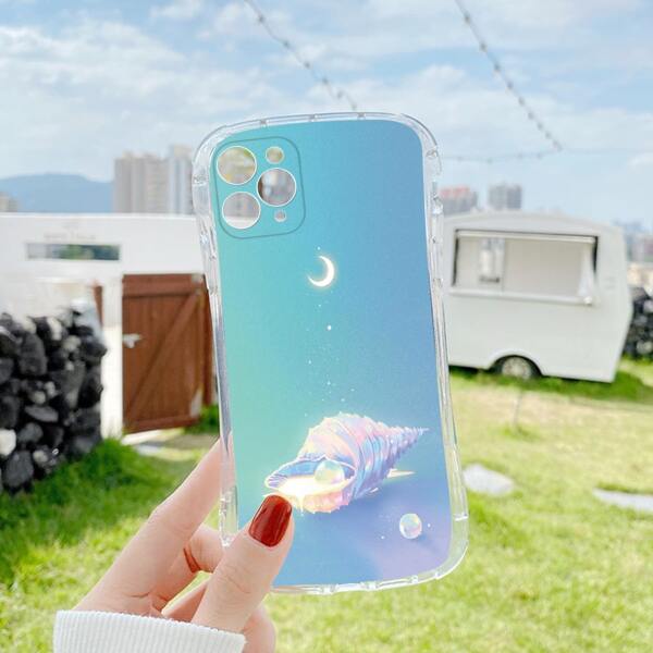 

Conch Pattern Phone Case, Multicolor