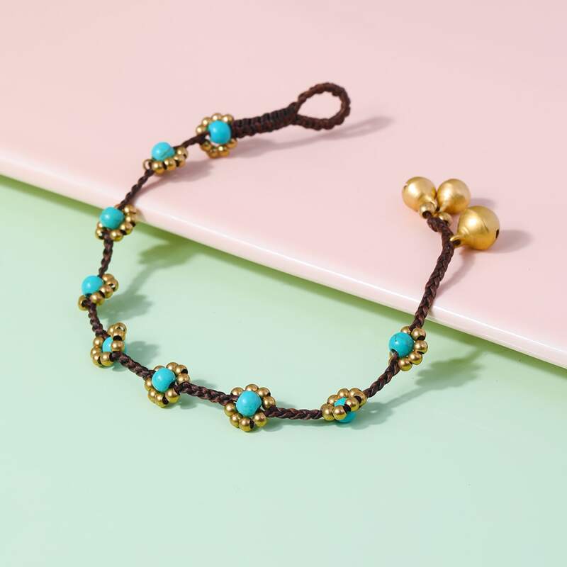 

Beaded Flower Bracelet, Multicolor