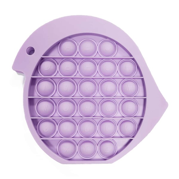 

1pc Silicone Push Bubble Toy, Purple