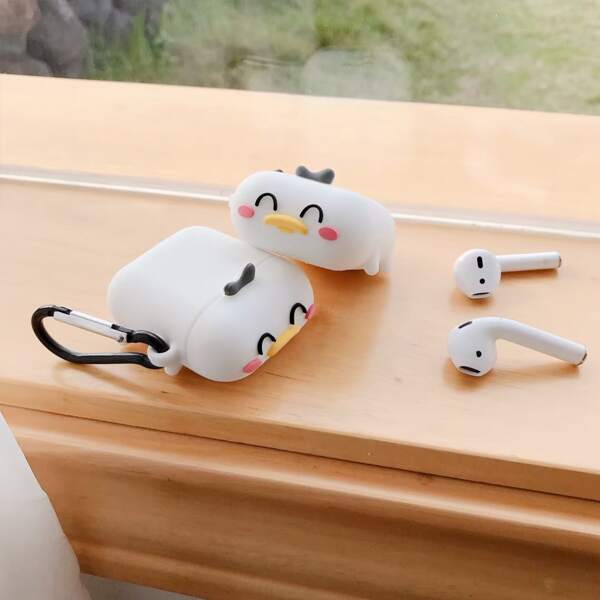 

Чехол для Airpods в форме утки, Белый