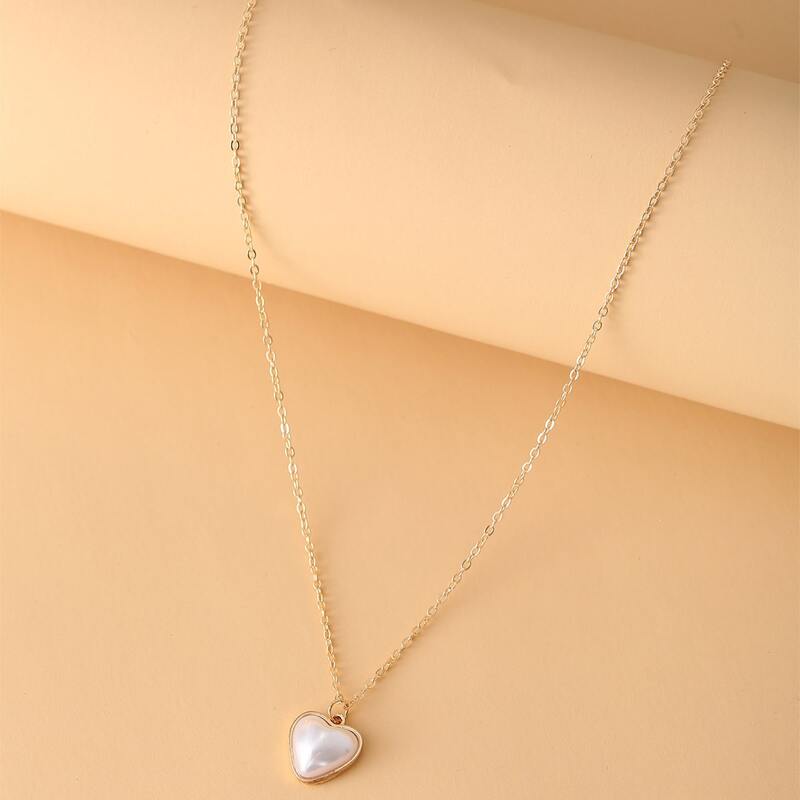

Heart Pendant Necklace, Gold