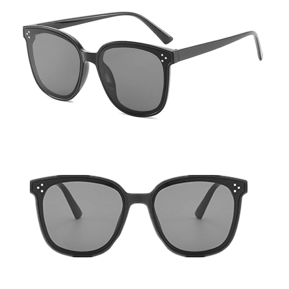 

Square Frame Sunglasses, Black