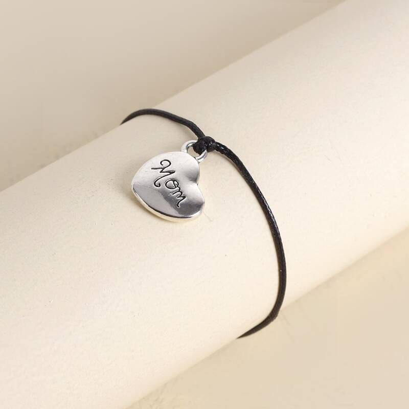 

1pc Heart Charm Bracelet, Multicolor