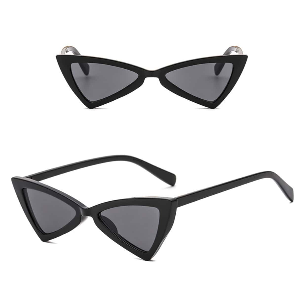 

Triangle Frame Sunglasses, Black