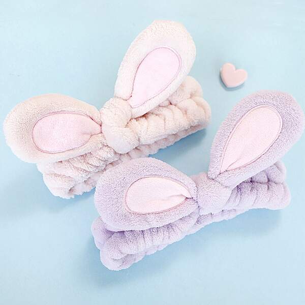 

1pc Bow Detail Random Bath Headband, Multicolor