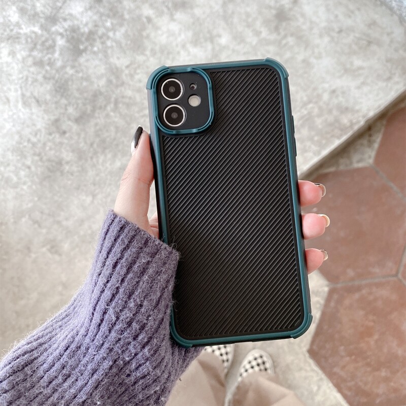 

Contrast Trim Phone Case, Dark green