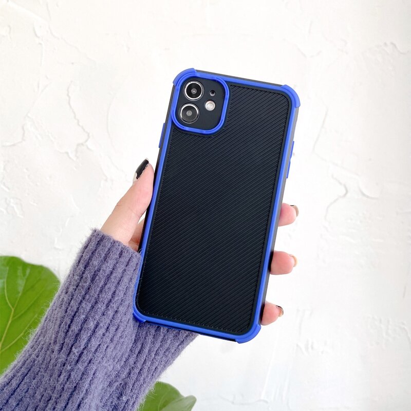 

Contrast Trim Phone Case, Blue