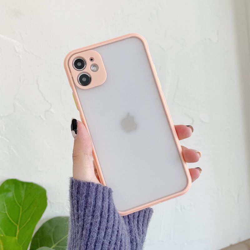 

Contrast Trim Phone Case, Pink