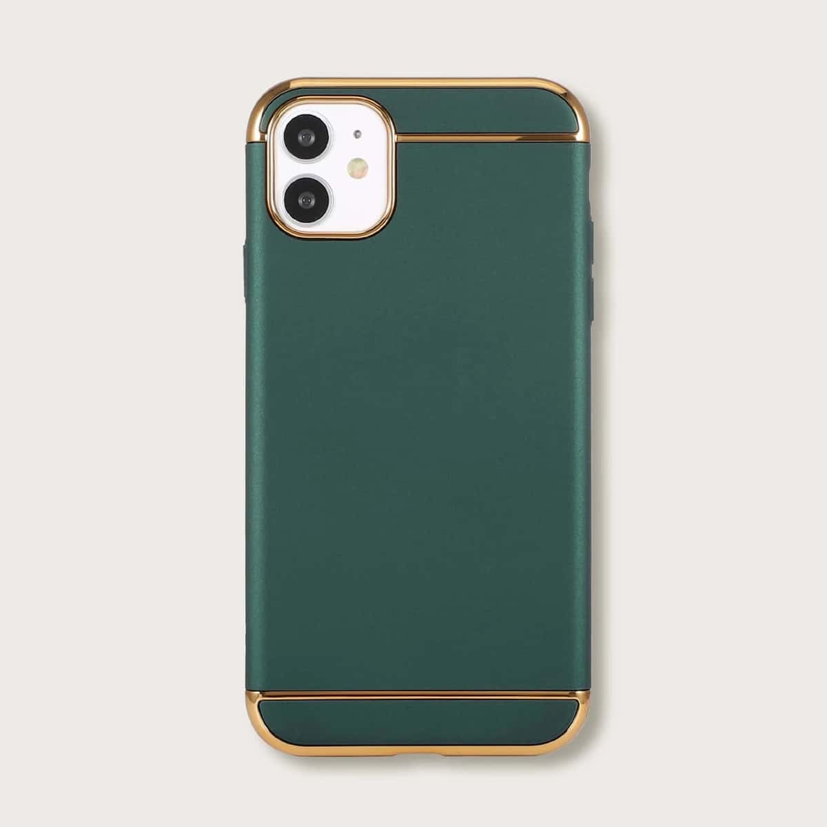 

Metal Trim Phone Case, Dark green