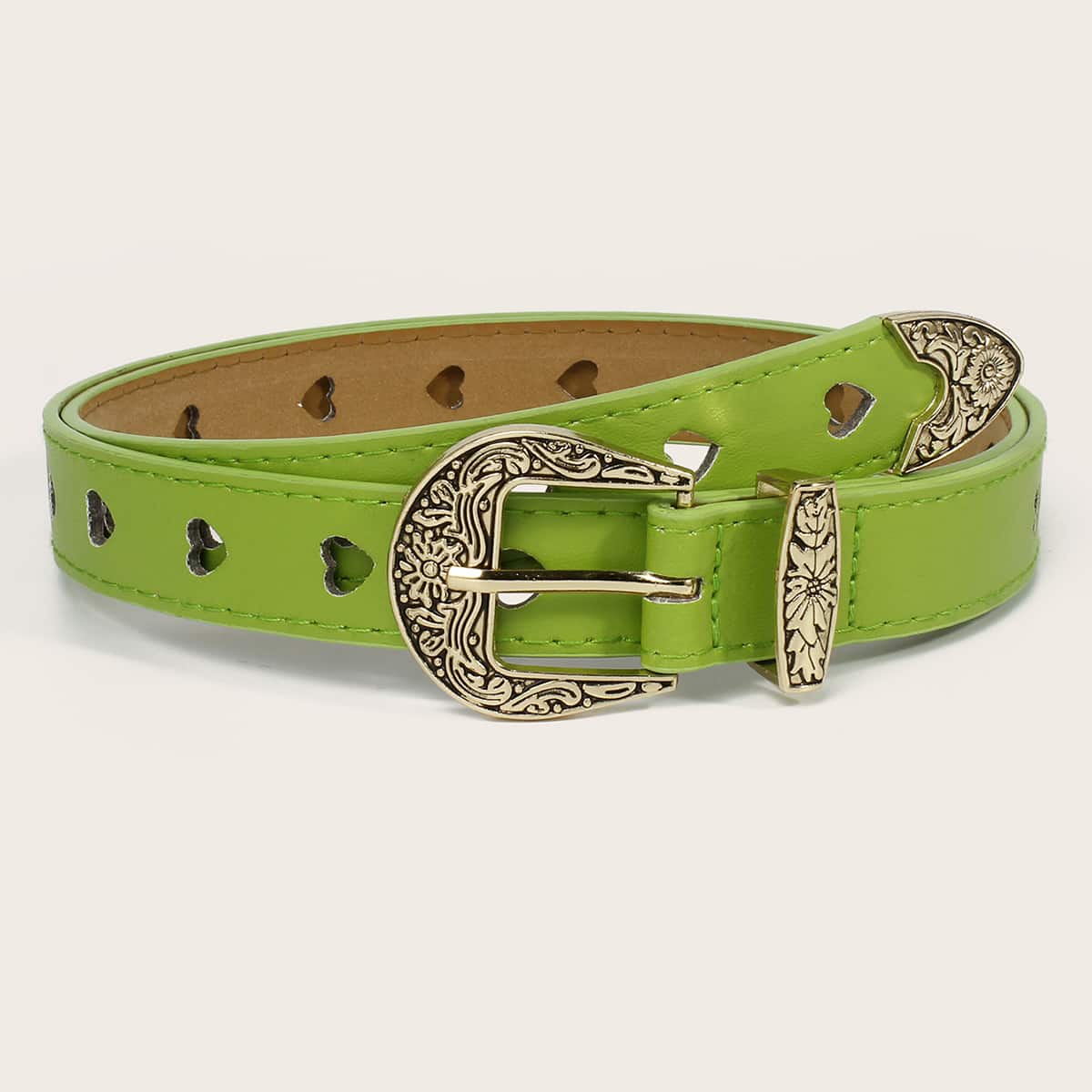 

Square Buckle Belt, Green