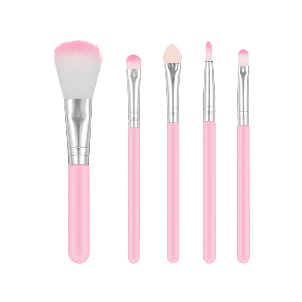 

5pcs Makeup Brush Set, Pink