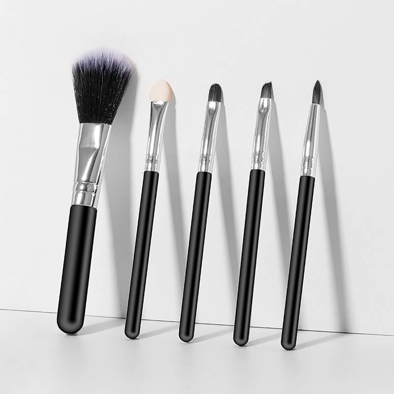 

5pcs Makeup Brush Set, Black
