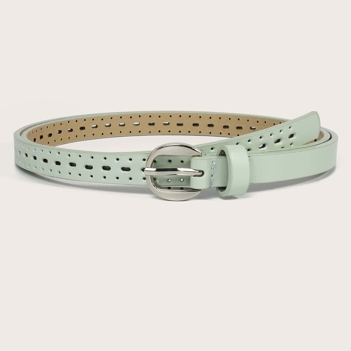 

Skinny PU Belt, Mint green