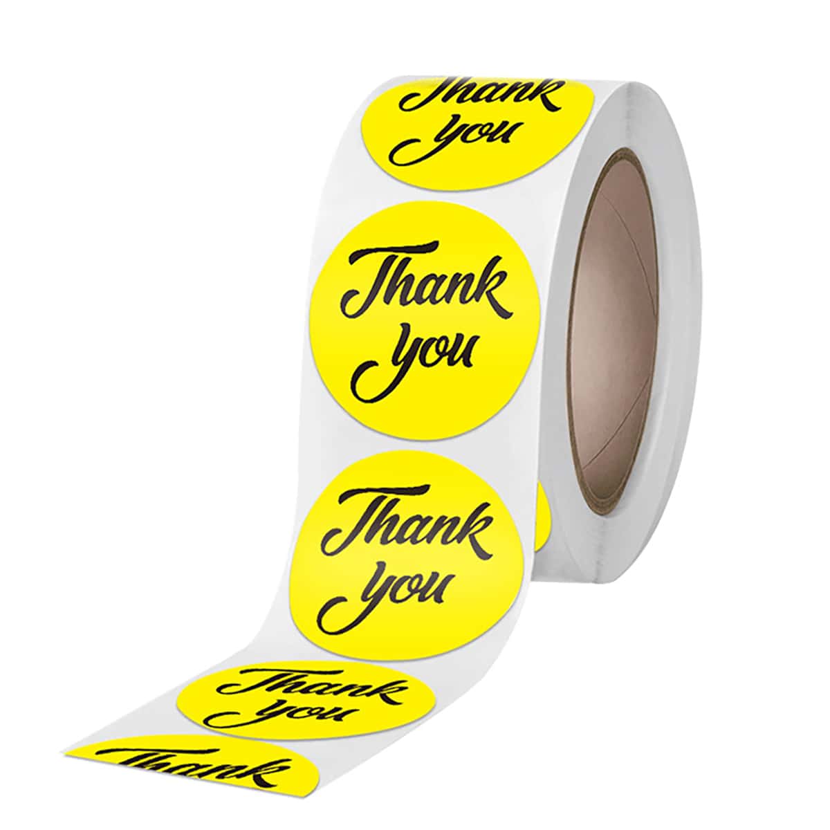 

1roll Slogan Graphic Sealing Sticker, Yellow