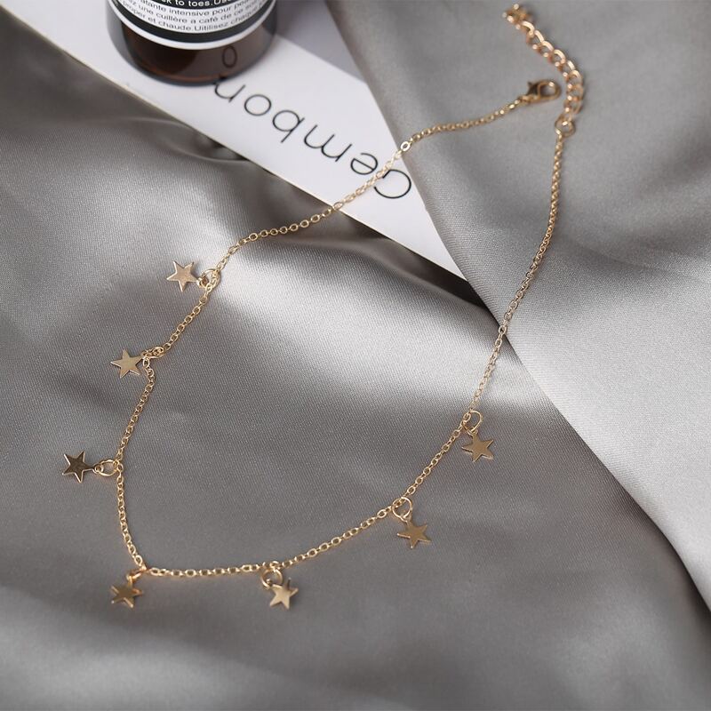 

Star Charm Necklace, Gold