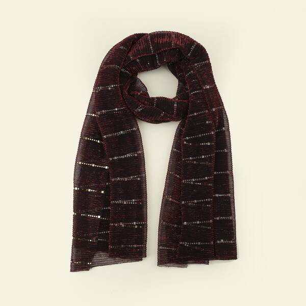 

1pc Simple Scarf, Burgundy