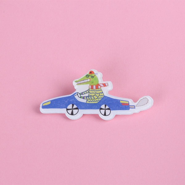 

Cartoon Design Brooch, Multicolor