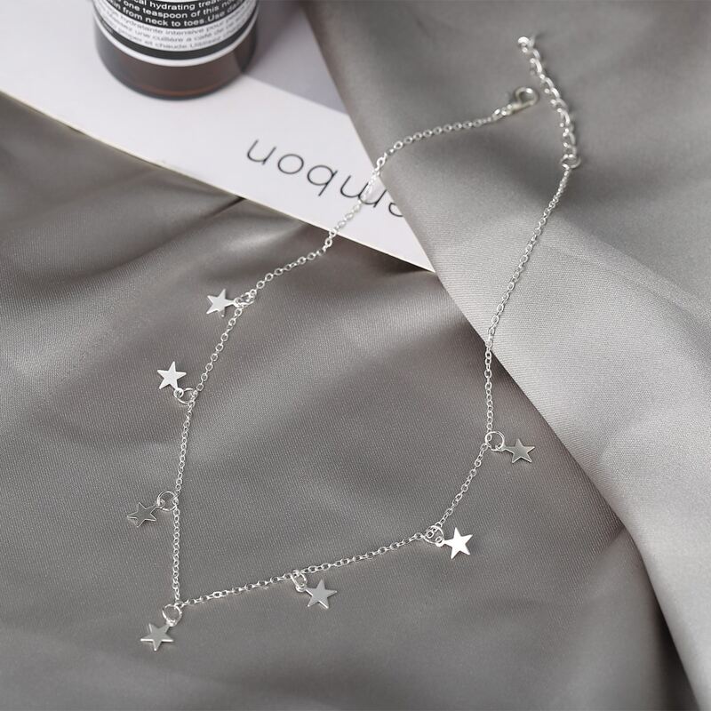 

Star Charm Necklace, Silver