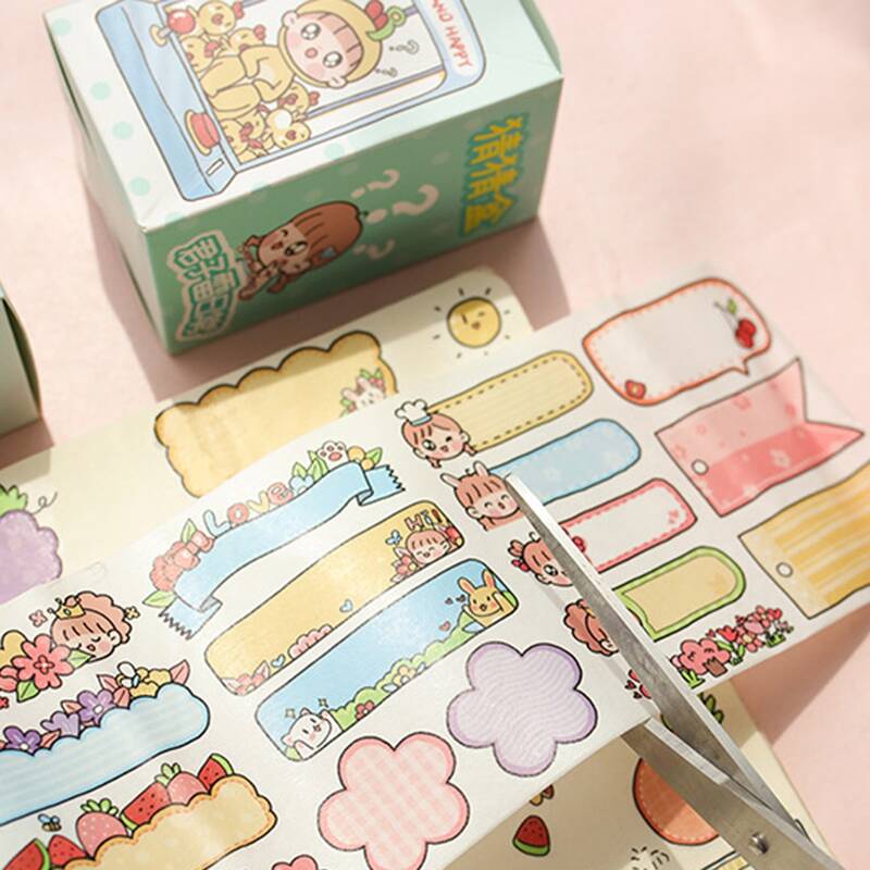 

1box Random Cartoon Sticker, Multicolor