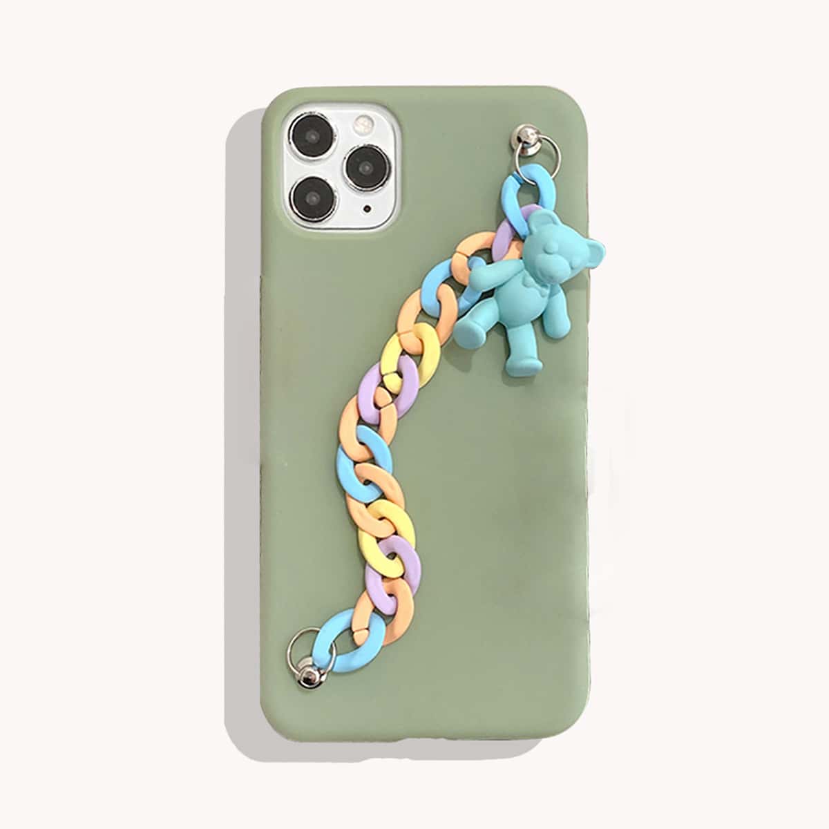 

Chunky Chain Phone Case, Green