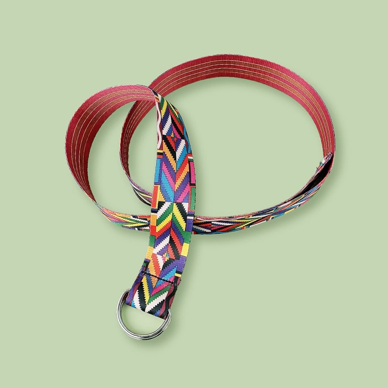 

Guys Geo Pattern Tape Belt, Multicolor