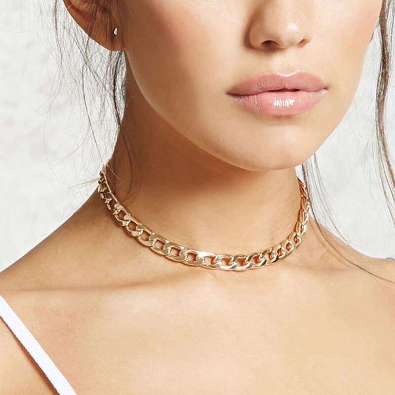 

Simple Chain Necklace, Gold