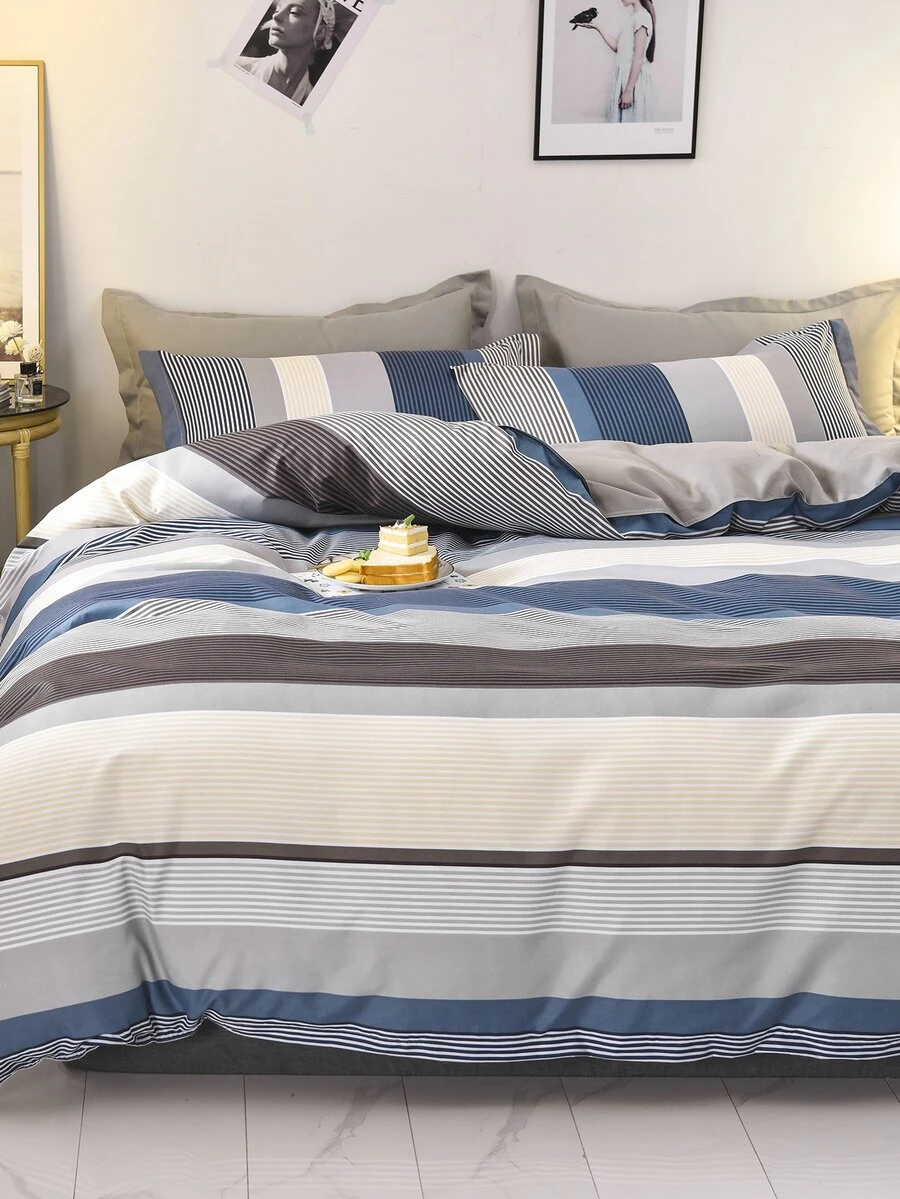 Textiles para Dormitorio A rayas Juegos de Fundas Nórdicas - Multicolor - Ver 1