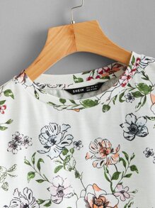 Mulvari 荷葉邊袖印花T恤 - 彩色 - 查看 3