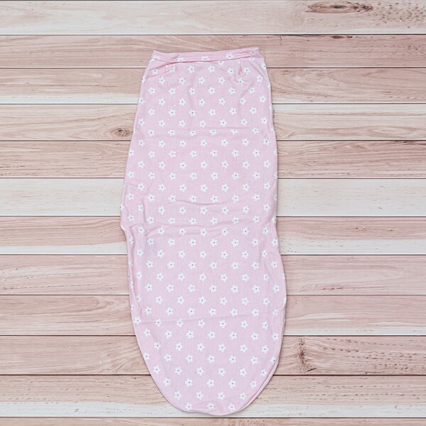 

Baby Girl Flower Print 3D Ears Design Sleep Bag, Baby pink