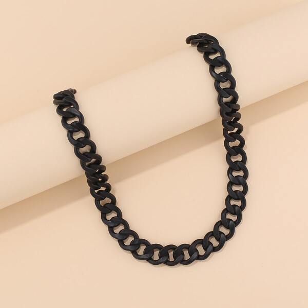 

Simple Chain Necklace, Black