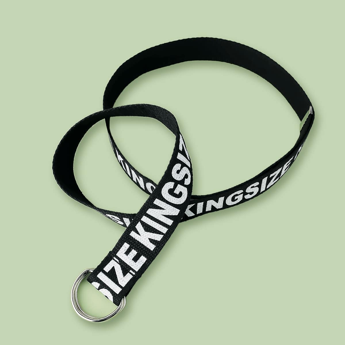 

Guys Letter Graphic Tape Belt, Black