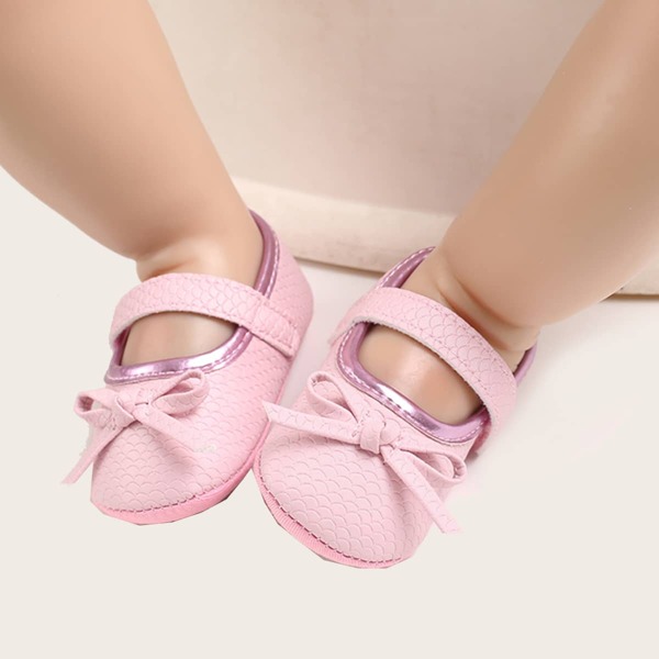 

Baby Girl Bow Decor Flats, Pink