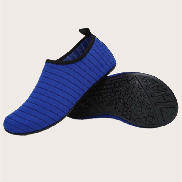 

Men Striped Design Water Shoes, Blue