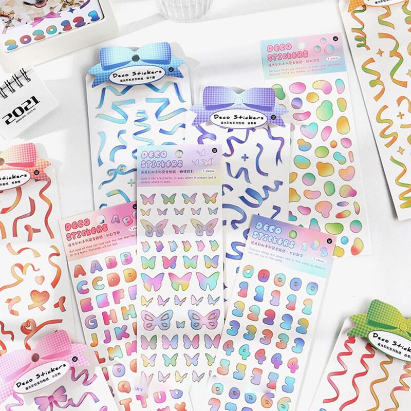 

1sheet Random Holographic Sticker, Multicolor